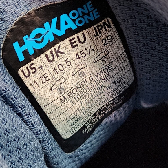 HOKA BONDI 9 - Men's Sneakers - SIZE 11 (2E  Wide) - Picture 10 of 10